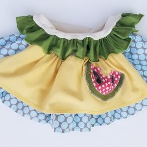 PERSNICKETY Boutique Watermelon Apron Skirt Size 2